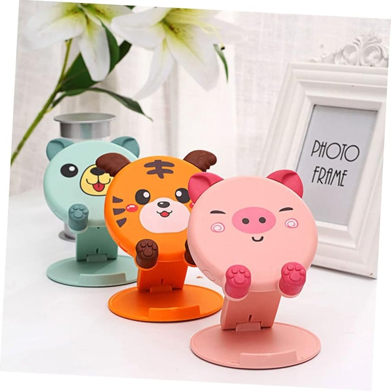2Pcs Cute Animal Folding Phone Holder Portable Desktop Stand Stable Support - Image 4